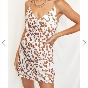 Cowprint slip dress from twelfth tribe